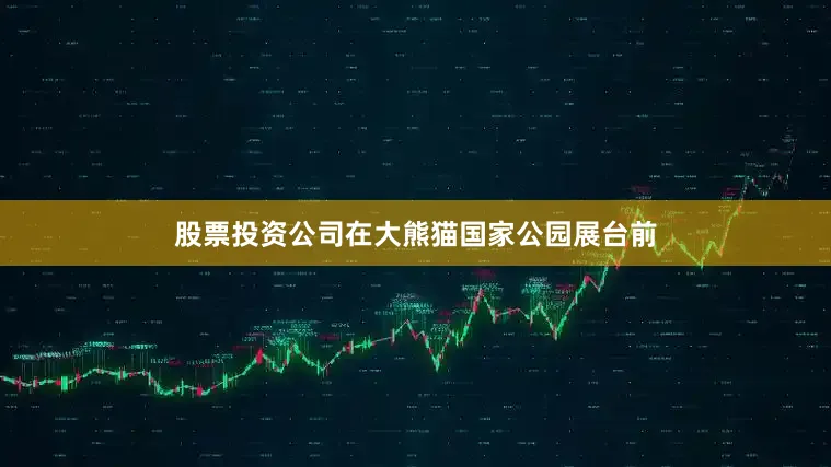 股票投资公司在大熊猫国家公园展台前