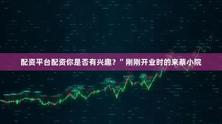 配资平台配资你是否有兴趣？”刚刚开业时的来蔡小院